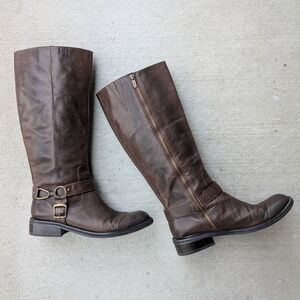Enzo Angiolini Riding Boots *Flawed* Dark Brown Equestrian Style Size 8.5